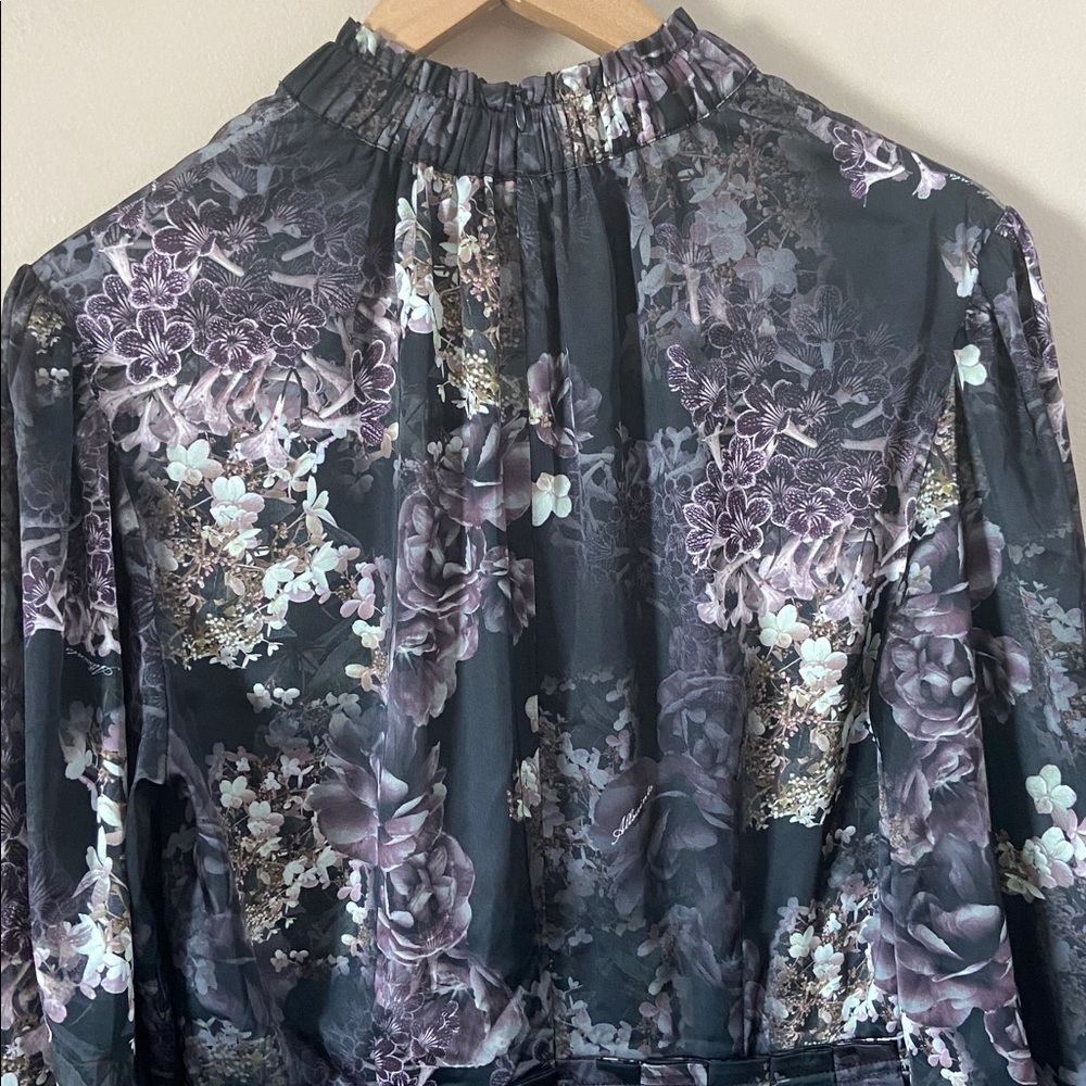 ALLSAINTS Zoey Margeaux Floral Mini Dress Size 6 - Picture 8 of 11